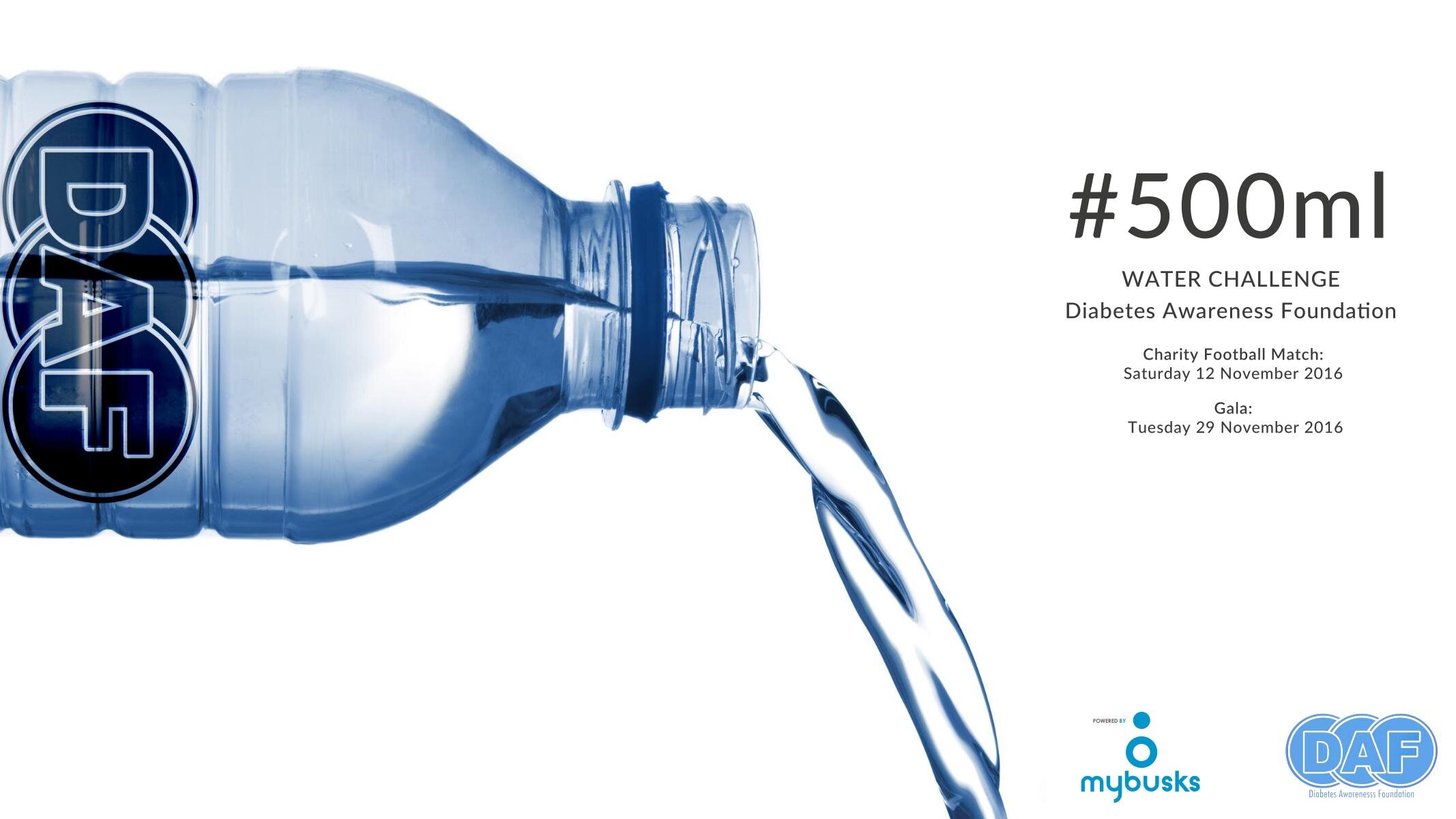 500ml water challenge campaign cover